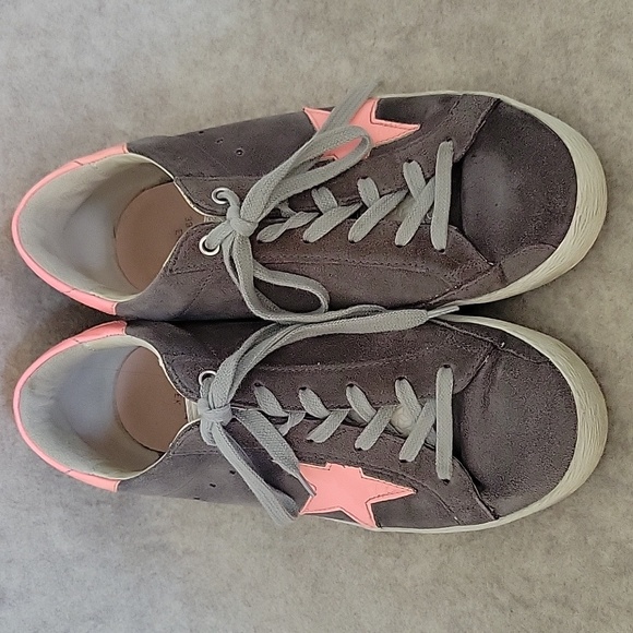 Golden Goose Superstar size 39, Excellent condition grey suede/pink (No heel) - Picture 6 of 16